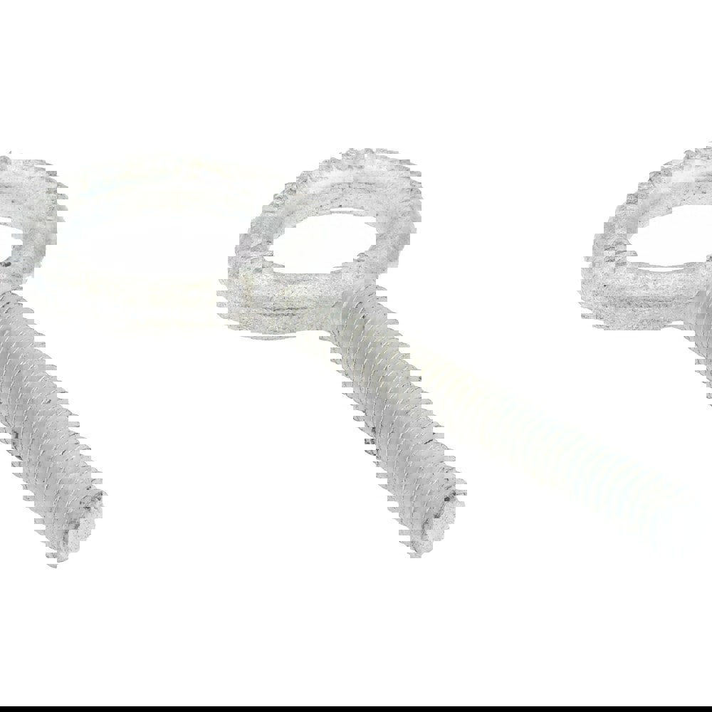 Fixed Lifting Eye Bolt: Without Shoulder, 500 lb Capacity, 1/4-20 Thread, Grade C-1035 Steel